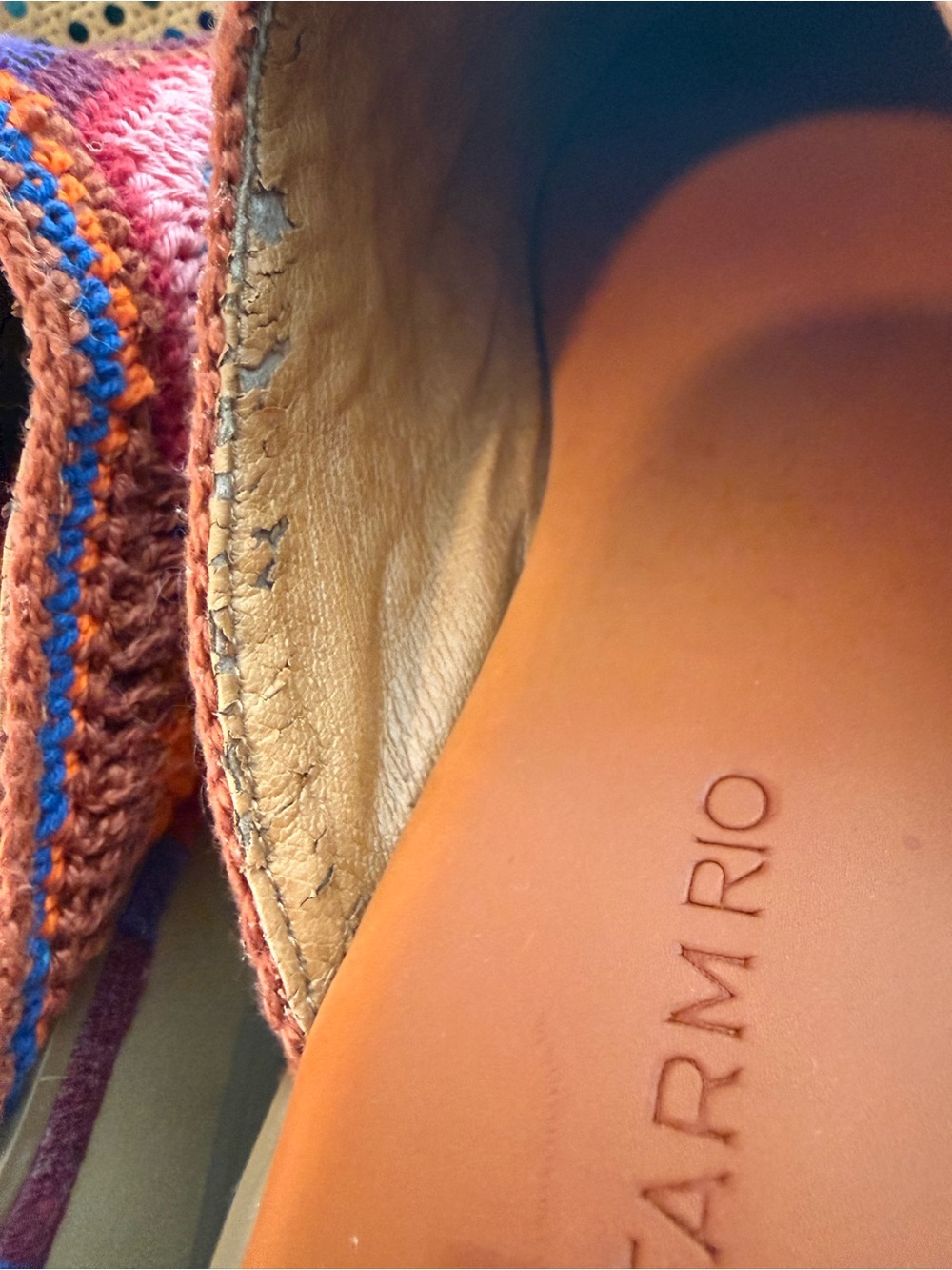FARM Rio Multicolor Crochet Platform Mules - Picture 6 of 10